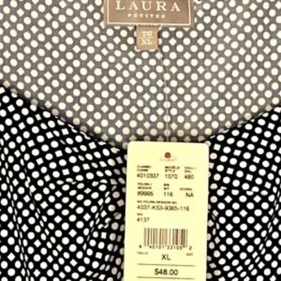 NWT Lauren by Ralph Lauren Printed Sleeveless/Tank-Navy Women’s XL - Picture 6 of 6